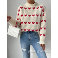 Girl's Sweater Long Sleeve Stand Collar Pullovers Long Sleeve women sweater Supplier